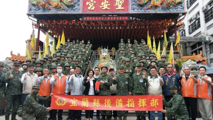 縣長慰問宜蘭縣後備旅後備軍人教召部隊