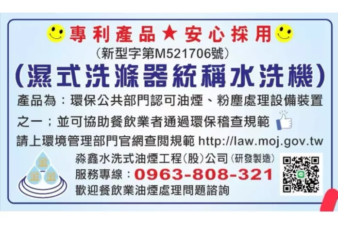 水洗式油煙處理機