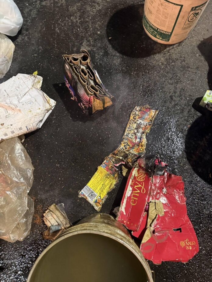 垃圾車冒煙驚險化解環保局呼籲民眾垃圾排出前務必做好檢查及分類