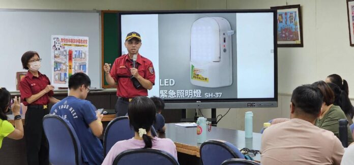 老師也是防火高手 百福分隊與七堵宣導姊妹長興國小推廣防火防災教育