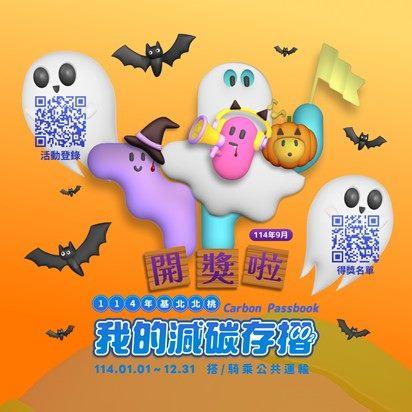 基北北桃「我的減碳存摺」全民運動9月份「月月抽」及「月月兌」開獎!10月「月月兌」11月1日12時開放登錄!